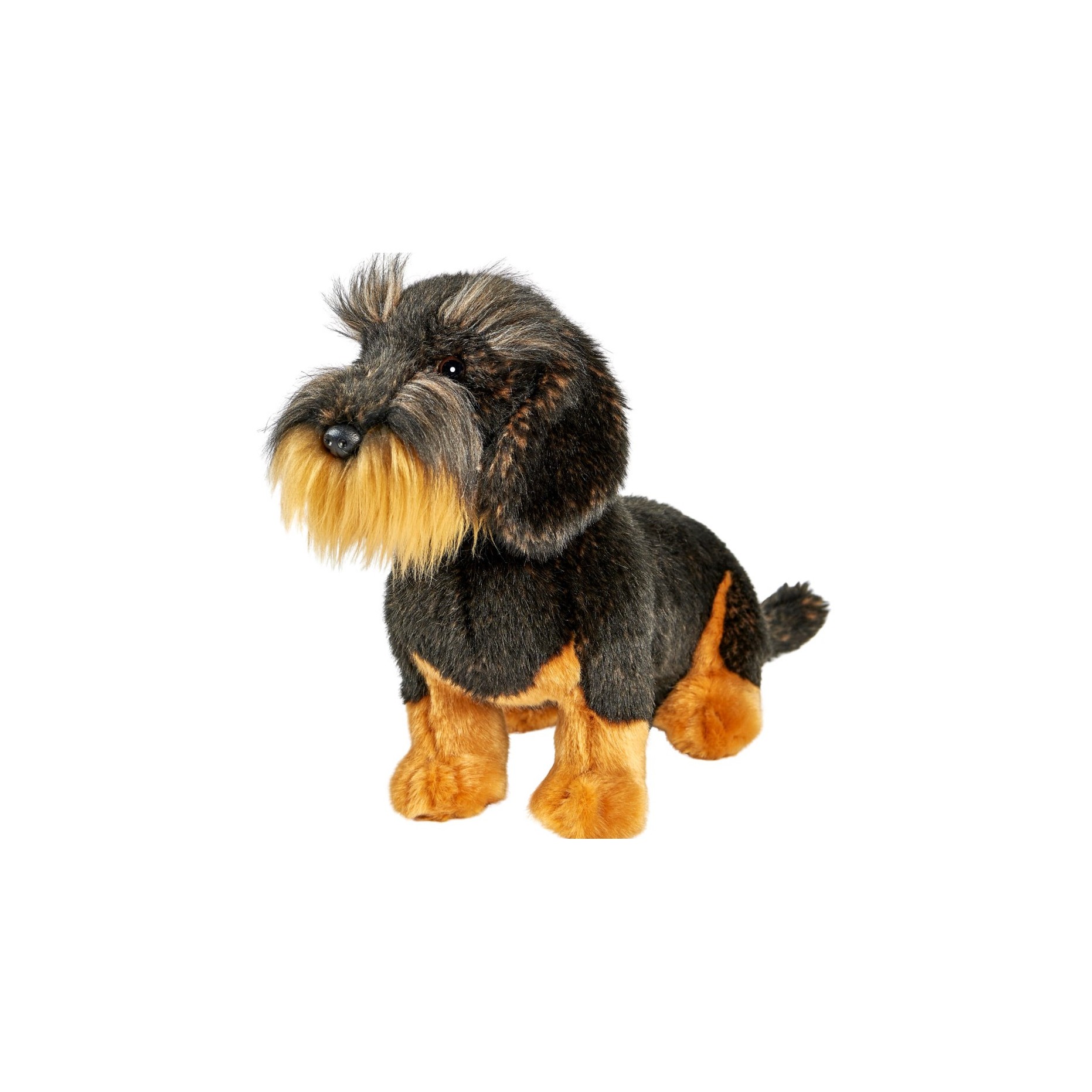 chien teckel en peluche