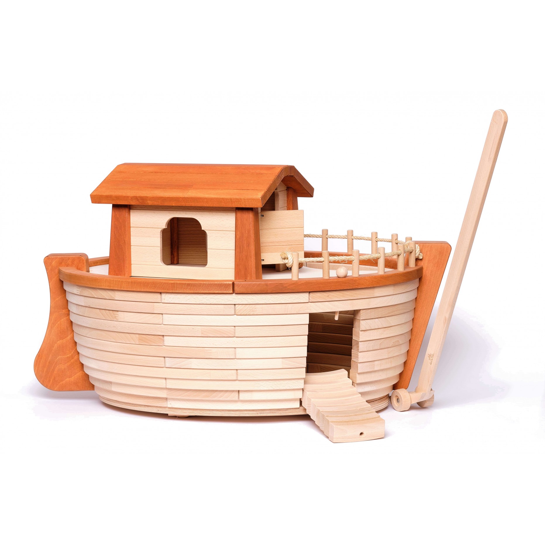Fdit Jouet Arche de Noé L'arche de Noé jouets en bois mignon forme